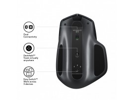 Miš brezžična + Bluetooth Logitech MX Master 2S 4000DPI Unifying polnilna grafitna (910-005139)