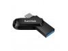 Spominski ključek 256GB USB 3.2/USB-C Sandisk Dual Drive Go 150MB/s plastičen vrtljiv črn (SDDDC3-256G-G46)