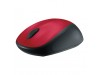 Miš  Logitech NoteBook Brezžična M235 optična nano rdeča (910-002496)