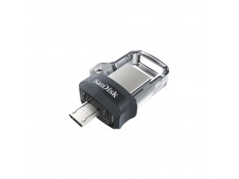Spominski ključek 32GB USB 3.0 Sandisk Ultra Dual 150MB/s - plastičen/micro drsni/črn (SDDD3-032G-G46)