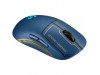 Miš Logitech brezžična optična gaming G PRO LOL Wave 2 modra (za levičarje in desničarje) LightSpeed senzor (910-006451)