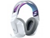 Slušalke brezžične naglavne 2.4GHz stereo Logitech G733 Lightspeed gaming z mikrofonom - bele (981-000883)