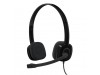 Slušalke Logitech 3.5 H151 stereo z mikrofonom - črne (981-000589)