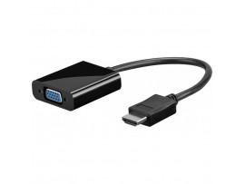 Adapter HDMI (m) => VGA (ž) 15cm Goobay - črn (68793)
