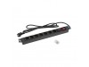 Prenapetostna zaščita Triton 2,00m 1xDIN49441 7x230V ALU rack 1U 19" stikalo (RAB-PD-X12-A1)