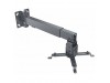 Nosilec stenski za projektor MANHATTAN, 20kg, 43-65 cm, naklon ±15 - črn