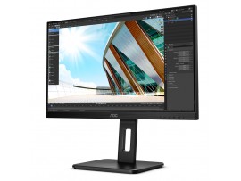 Monitor AOC 60,5 cm (23,8") 24P2Q 1920x1080 75Hz IPS 4ms VGA DVI HDMI DisplayPort 4xUSB3.2 Pivot Zvočniki  3H sRGB107%