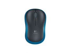 Miš Logitech brezžična M185 za notesnike modra nano (910-002236)