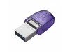 Spominski ključek 128GB USB 3.2/USB-C Kingston DT microDuo3G3 200MB/s - plastičen/microduo/moder (DTDUO3CG3/128GB)