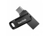 Spominski ključek 128GB USB 3.2/USB-C Sandisk Dual Drive Go 400MB/s plastičen vrtljiv črn (SDDDC3-128G-G46)