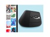 Miš brezžična + Bluetooth Logitech Lift Vertical za levičarje 4000DPI ergonomična grafitna (910-006474)