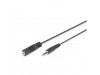 Kabel Audio 3,5mm M => 3,5mm Ž podaljšek 2,50m Digitus (AK-510200-030-S)