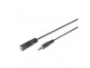 Kabel Audio 3,5mm M => 3,5mm Ž podaljšek 2,50m Digitus (AK-510200-030-S)