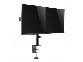 Nosilec za LCD monitor dvojni 33 - 82 cm (13"-32") do 8kg na roko - pritrditev na rob mize LogiLink (BP0098)
