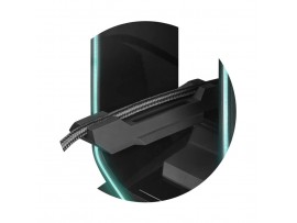 Držalo LC Power za slušalke in bungee za miško RGB