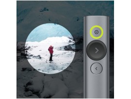 Presenter Logitech Spotlight, brezžični, USB siv (910-004861)