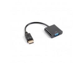 Adapter DisplayPort 1.1 (m) => VGA (ž) Lanberg - 20cm (AD-0002-BK)