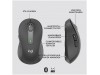 Miš brezžična + Bluetooth Logitech M650 2000DPI Bolt reciever grafitna (910-006253)