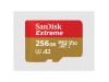 Spominska kartica microSDXC 256GB Sandisk Extreme 190MB/s/130MB/s U3 V30 UHS-I +adapter (SDSQXAV-256G-GN6MA)