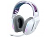 Slušalke brezžične naglavne 2.4GHz stereo Logitech G733 Lightspeed gaming z mikrofonom - bele (981-000883)