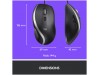 Miš Logitech USB M500s optična črna High Precision Optical Tracking 4000DPI (910-005784)