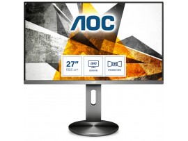 Monitor AOC 68,6 cm (27,0") Q2790PQE 2560x1440 IPS 5ms VGA 2xHDMI DisplayPort 2xUSB3.0 Pivot  3H sRGB125% 90-Series