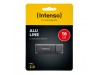 Spominski ključek 16GB USB 2.0 Intenso Alu Line 28MB/s 6,5MB/s aluminij s pokrovčkom črn (3521471)