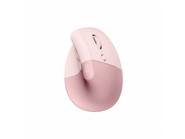 Miš brezžična + Bluetooth Logitech Lift Vertical za desničarje 4000DPI ergonomična roza (910-006478)