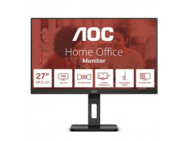 Monitor AOC 68,6 cm (27,0") 27E3QAF 1920x1080 75Hz IPS 4ms VGA HDMI DisplayPort 2xUSB3.2 Pivot Zvočniki  3H sRGB99,9% AdaptiveSync Essential