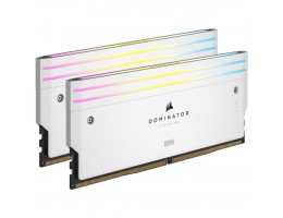 DDR5 64GB 6400MHz CL32 KIT (2x32GB) Corsair RGB Dominator Titanium 1,4V bela (CMP64GX5M2B6400C32W)