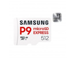 Spominska kartica microSDXC 512GB Samsung P9 Express 800MB/s/310MB/s U3 V30 UHS-I Express 7.1 (MB-MK512T/WW)
