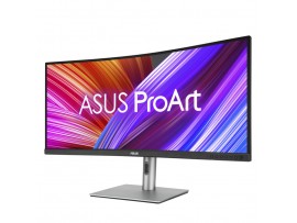 Monitor Asus 86,4 cm (34,0") PA34VCNV 3440x1440 Curved grafično oblikovanje IPS 5ms 2xHDMI 2xDisplayPort USB-C 96W 2xUSB3.2 HAS Zvočniki  sRGB100% RJ45 HDR10 ProArt Barvna natančnost dE < 2