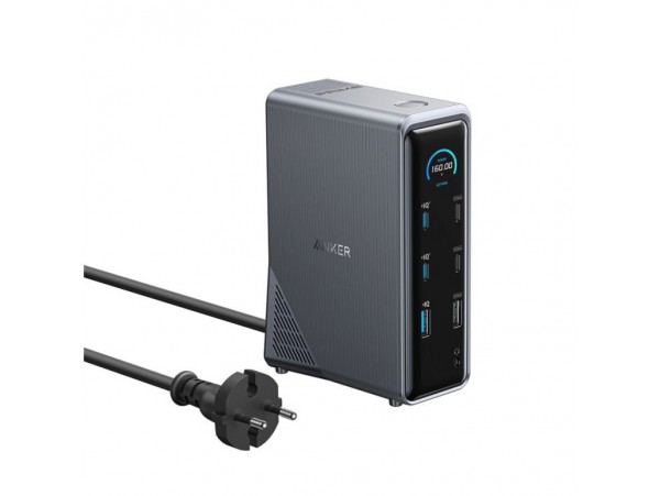 Priklopna postaja USB-C/A => Anker Prime 2x HDMI USB3.2 3xUSB2.0 2xUSB-C-Out USB2.0 3xUSB-C 100W 1xLAN 1x3,5mm (A83B63A1)