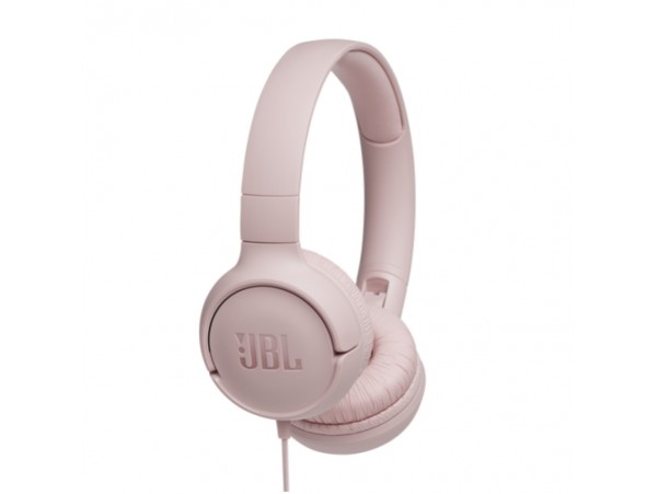 Slušalke žične naglavne 1x 3,5mm stereo JBL Tune 500 z mikrofonom - roza (JBLT500PIK)