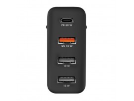 Hišni polnilec 110-240V => 1x USB-C 3x USB-A 48W LogiLink (PA0377)