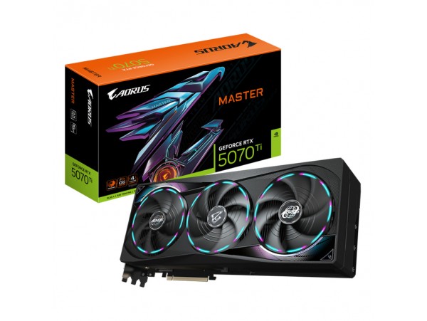 Grafična kartica nVidia RTX5070Ti GigaByte AORUS MASTER - 16GB GDDR7 (GV-N507TAORUS M-16GD)