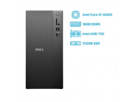 Računalnik Dell Tower ECT1250 i5-14400/Q670/16GB-DDR5/512GB/Intel 730 HDMI DP USB-C/BT WiFi RJ45/180W-85%/Win11Pro ECT1250-16