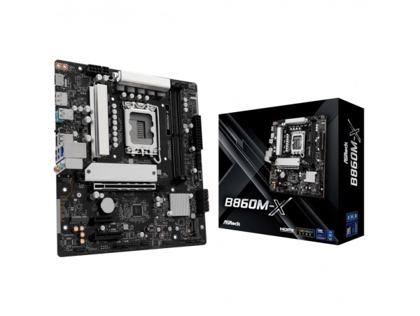 ASROCK B860M-X LGA1851 mATX osnovna plošča 2,5G-LAN