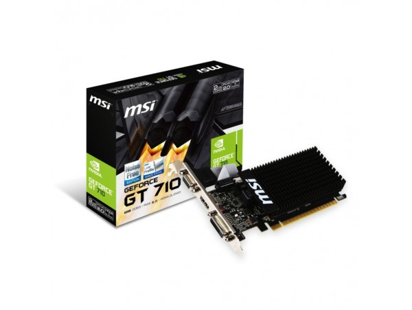 Grafična kartica nVidia GT710 MSI - 2GB DDR3  | 1xDVI 1xHDMI 1xVGA (V809-2000R)