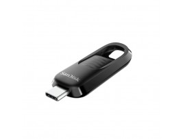Spominski ključek 128GB USB 3.2 Sandisk Ultra Slider 400MB/s plastičen drsni črn (SDCZ480-128G-G46)