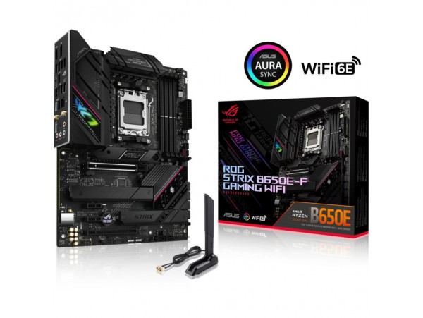 Osnovna plošča AM5 Asus ROG STRIX B650E-F GAMING WIFI ATX 1xHDMI 2.1 1xDisplayPort 1.4