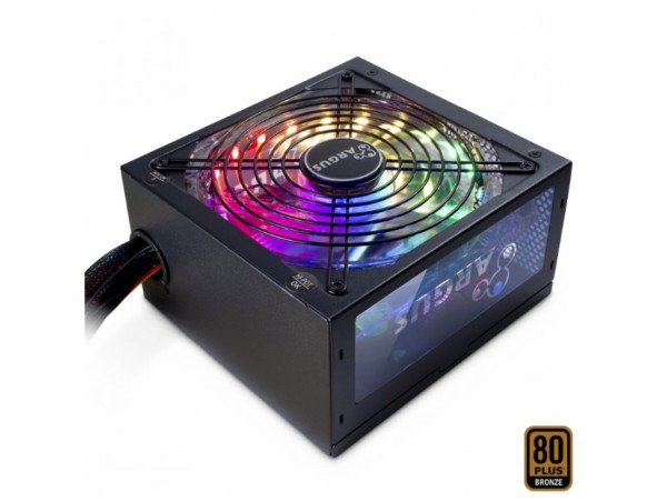 Napajalnik - 700W Inter-Tech Argus 80Plus Bronze 88% ATX12V 2.3 Non modular 140mm RGB črna (88882173)