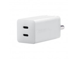 Hišni polnilec 100-240V => Asus 65W 2xUSB-C za mobilne telefone s priloženim kablom USB-C bel(AC65-05)