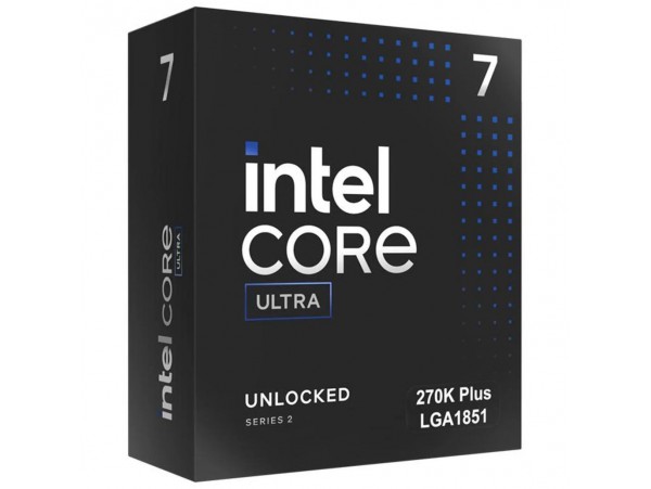 Procesor Intel LGA1851 Ultra 7 270K Plus 24C/24T 3.2GHz/5.5GHz BOX 125W/250W grafika Intel Xe brez hladilnika