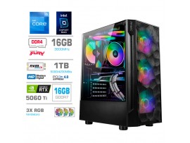 Računalnik MEGA TWR S7 i5-12600K/RTX5060Ti-16GB/16GB/1TB-4.0/750W/Brez OS RGB