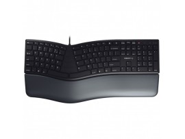 Tipkovnica USB Cherry KC 4500 ERGO UK | SLO gravura črna (JK-4500GB-2)