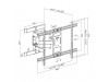 Nosilec za LCD TV 43"-90" / 109-228cm do 60kg nastavljivi LogiLink (BP0115)