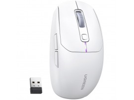 Miš brezžična + Bluetooth USB-C Ugreen UGRTI-15629 5000DPI 700mAh vgrajena baterija 5 gumbov bela (15629)