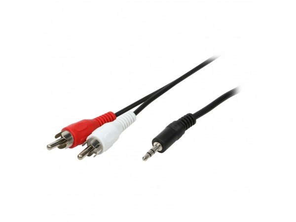 Kabel Audio 3,5mm M => 2 x Cinch M - 5,0m LogiLink (CA1043)