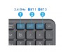 Tipkovnica Bluetooth + USB Ewent Wireless Ergonomic Multi-Connect SLO | Slovenski nabor znakov črno-siva (EW3289)